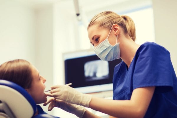Digital signage for dental clinic waiting room