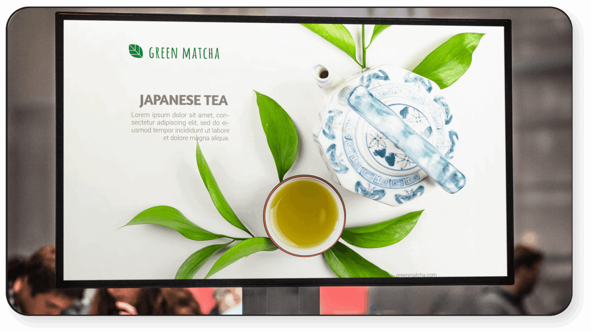 Use digital signage to showcase new products and offers