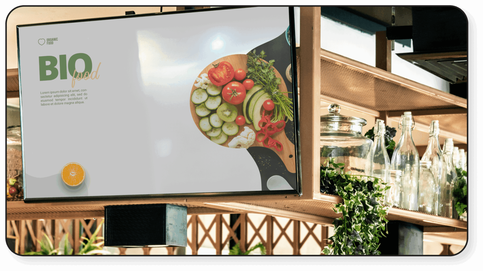 digital signage for grocery stores, cafes and restaurant digital menu boards