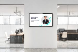 Internal Communications Digital Signage for employee digital bulletin boards in the workplace