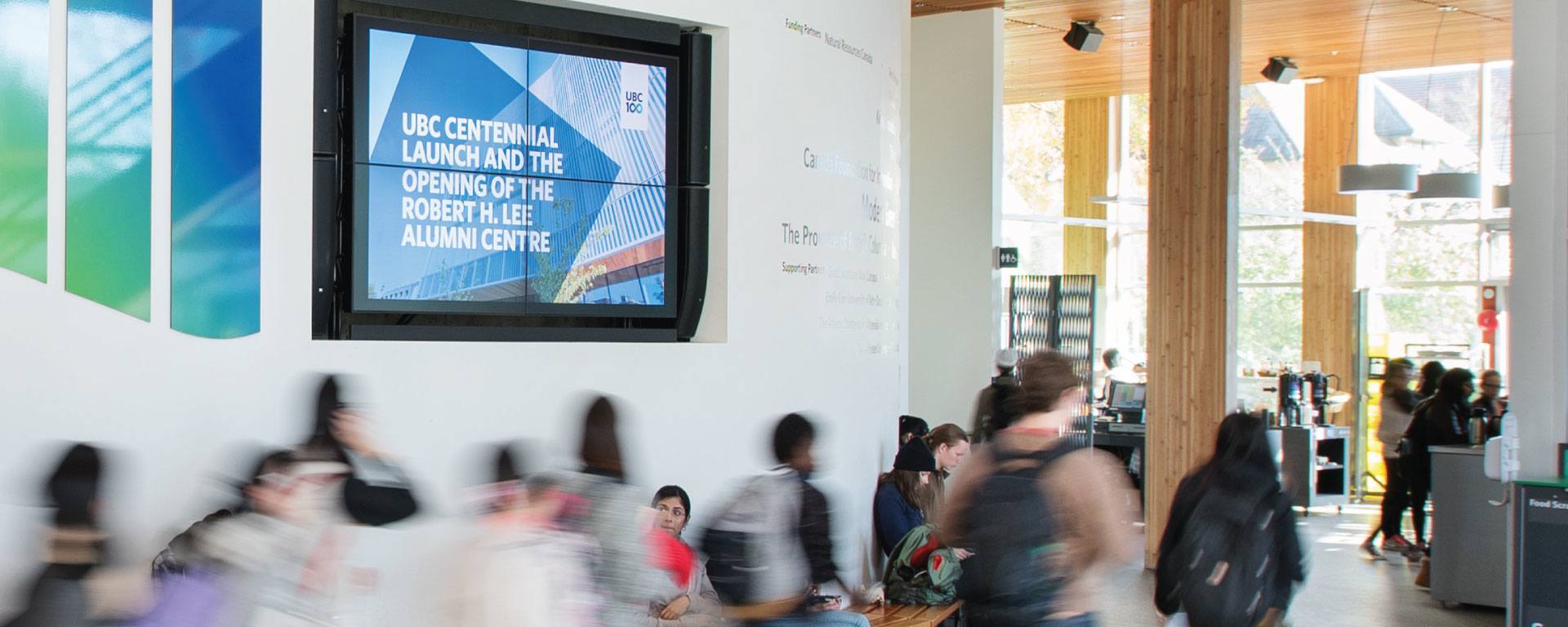 University Digital Signage Use Case UBC