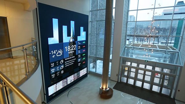 lobby digital signage cloud-based software