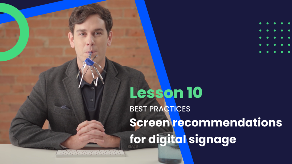 screen recommendations for digital signage